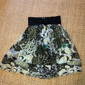 Printed Silk Skirt